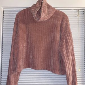 Altar’d State Velvet Funnel Neck Sweater